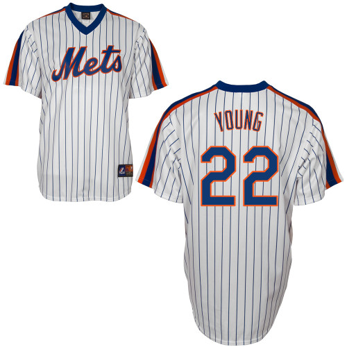 Eric Young #22 MLB Jersey-New York Mets Men's Authentic Home Cooperstown White Baseball Jersey